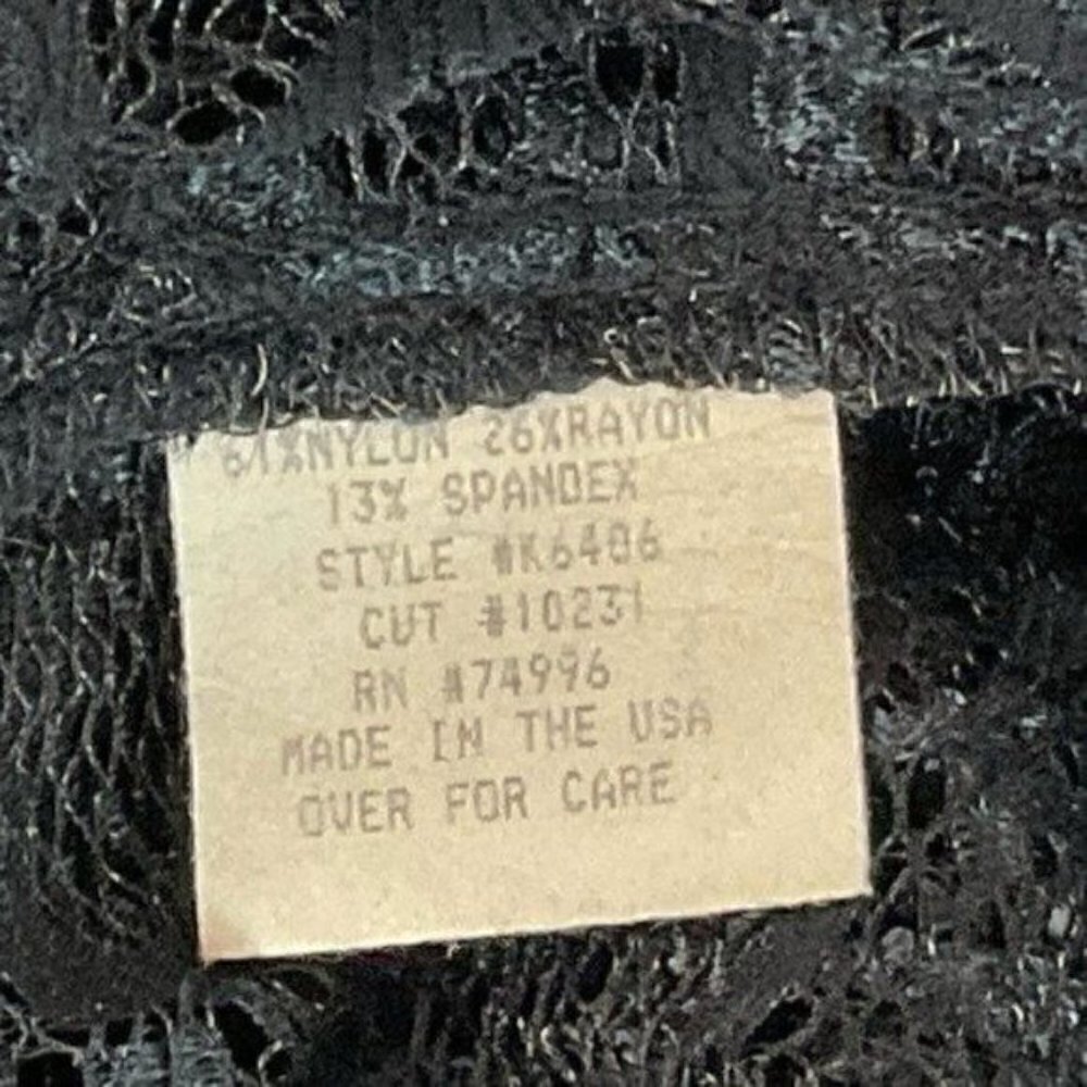 Vintage Also Know As Sheer floral one button closure blouse top size Medium - Picture 12 of 13